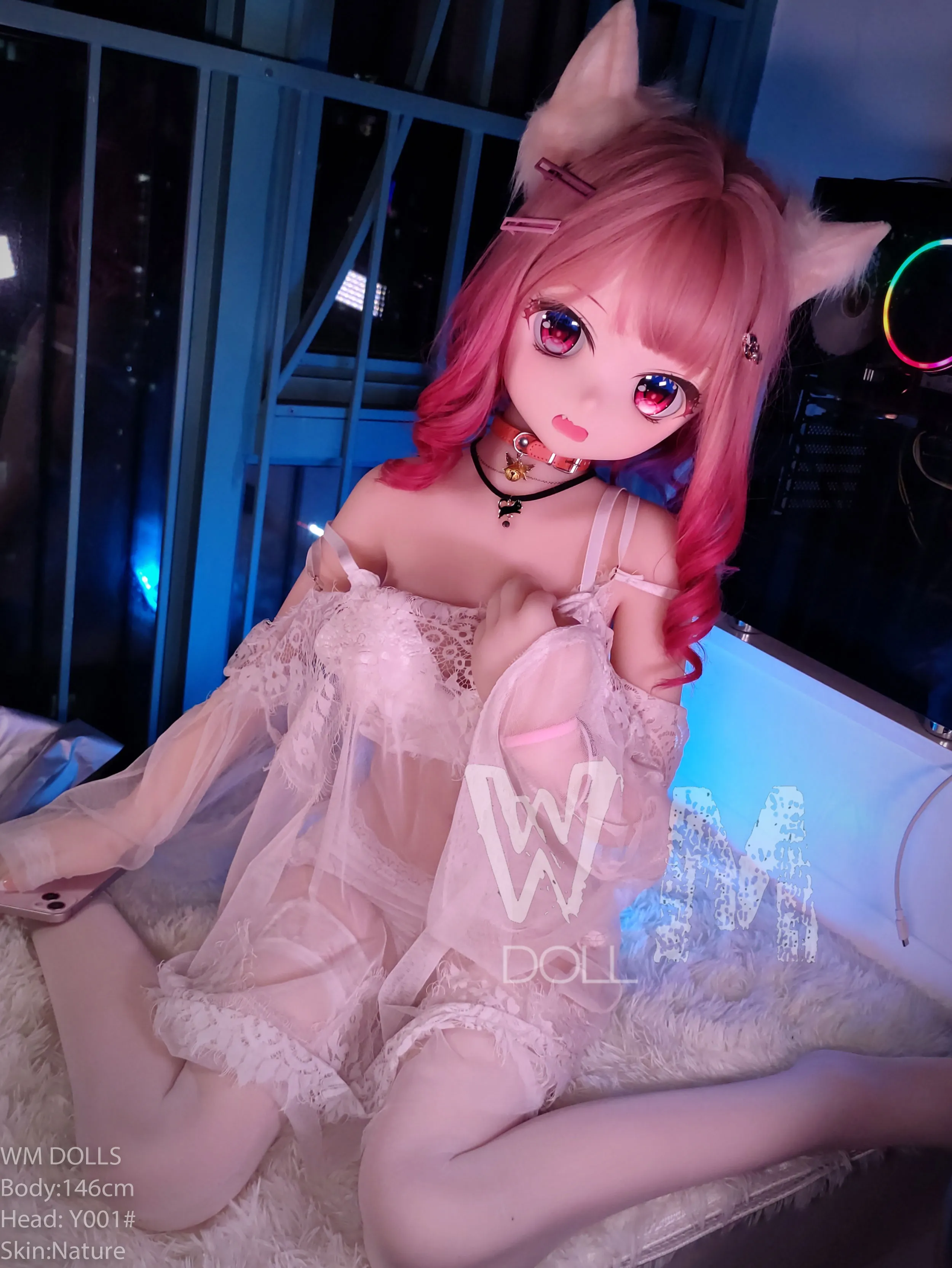 146cm (4ft9) B罩杯動漫情趣實體娃娃 - TPE身體搭配PVC頭部 #y001